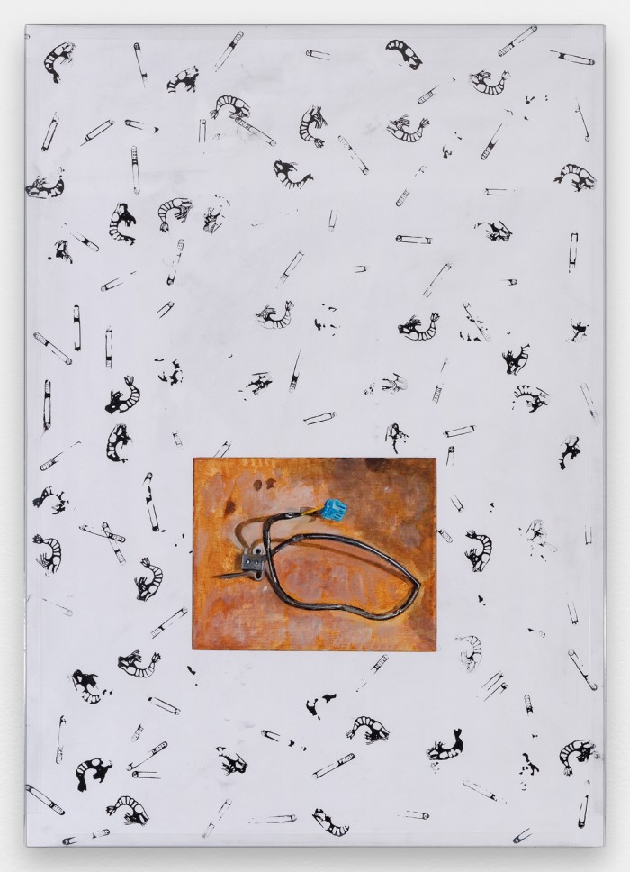 Untitled (CR1875), collaboration with Will Benedict, 2015 acrylic on canvas, acrylic on foam core, aluminium and glass 85 x 60 cm (33 1/4 x 23 3/8 in.)