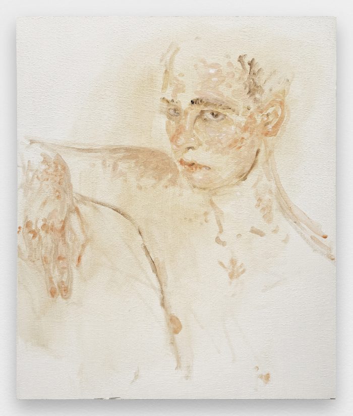 Male (1), 2015 acrylic on wood 50 x 60 cm (23 5/8 x 19 5/8 in.)