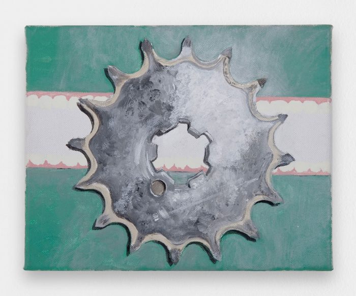 Untitled (CR1874), collaboration with Will Benedict, 2015 acrylic on canvas 20 x 25 cm (7 7/8 x 9 7/8 in.)
