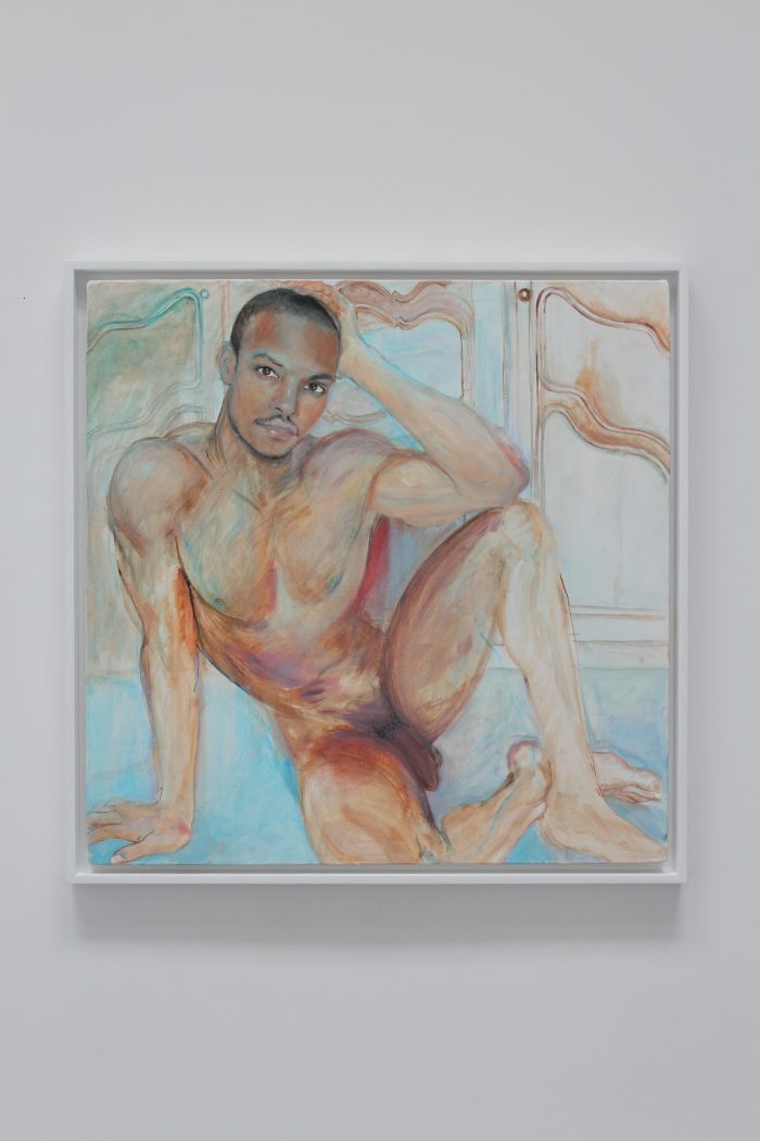 JeanPaul, 2018 Oil on canvas, frame: painted wood 60 x 60 cm (23 5/8 x 23 5/8 inches) framed : 64,5 x 64,5 cm (25 25/64 x 25 25/64 in.)